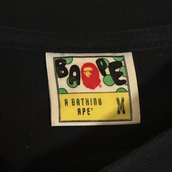 A Bathing Ape Black Short Sleeve Tee - Picture 2 of 2